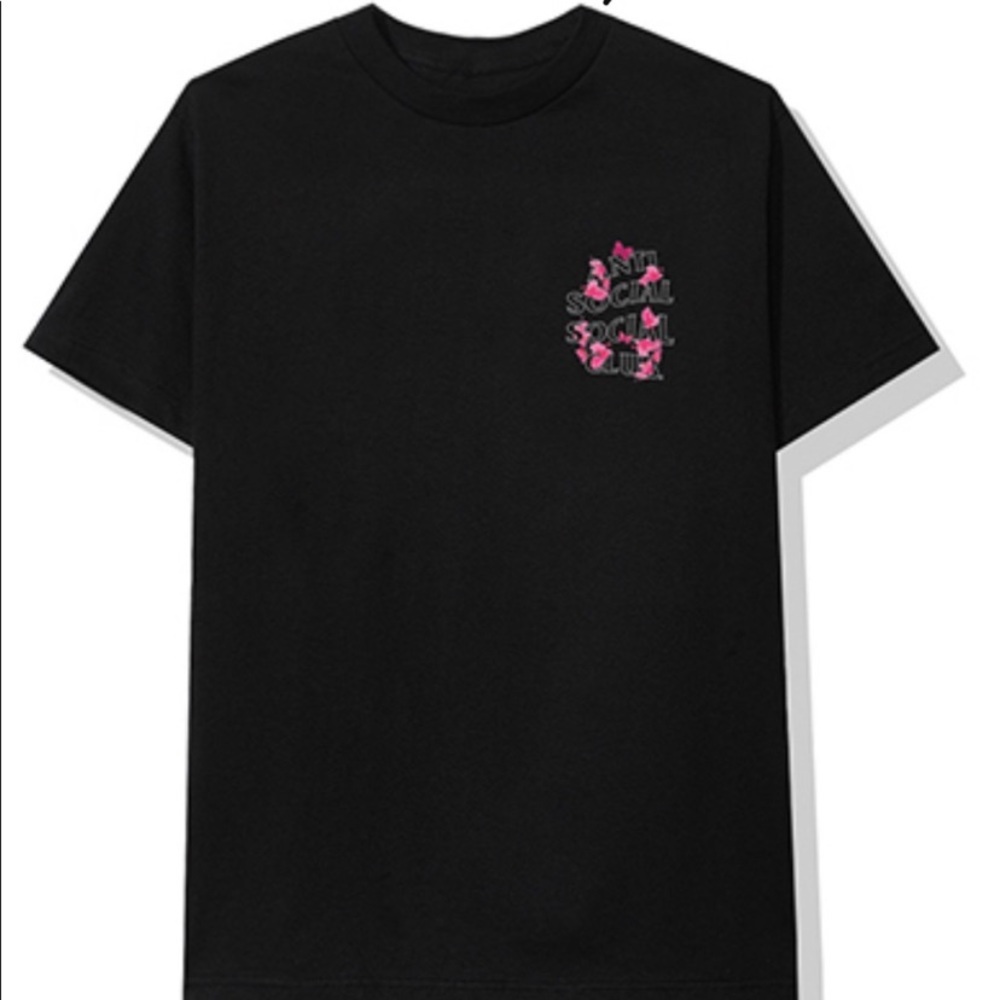 Anti Social Social Club Sugar Hill Kkoch Members Exclusive Black Tee - Picture 2 of 6